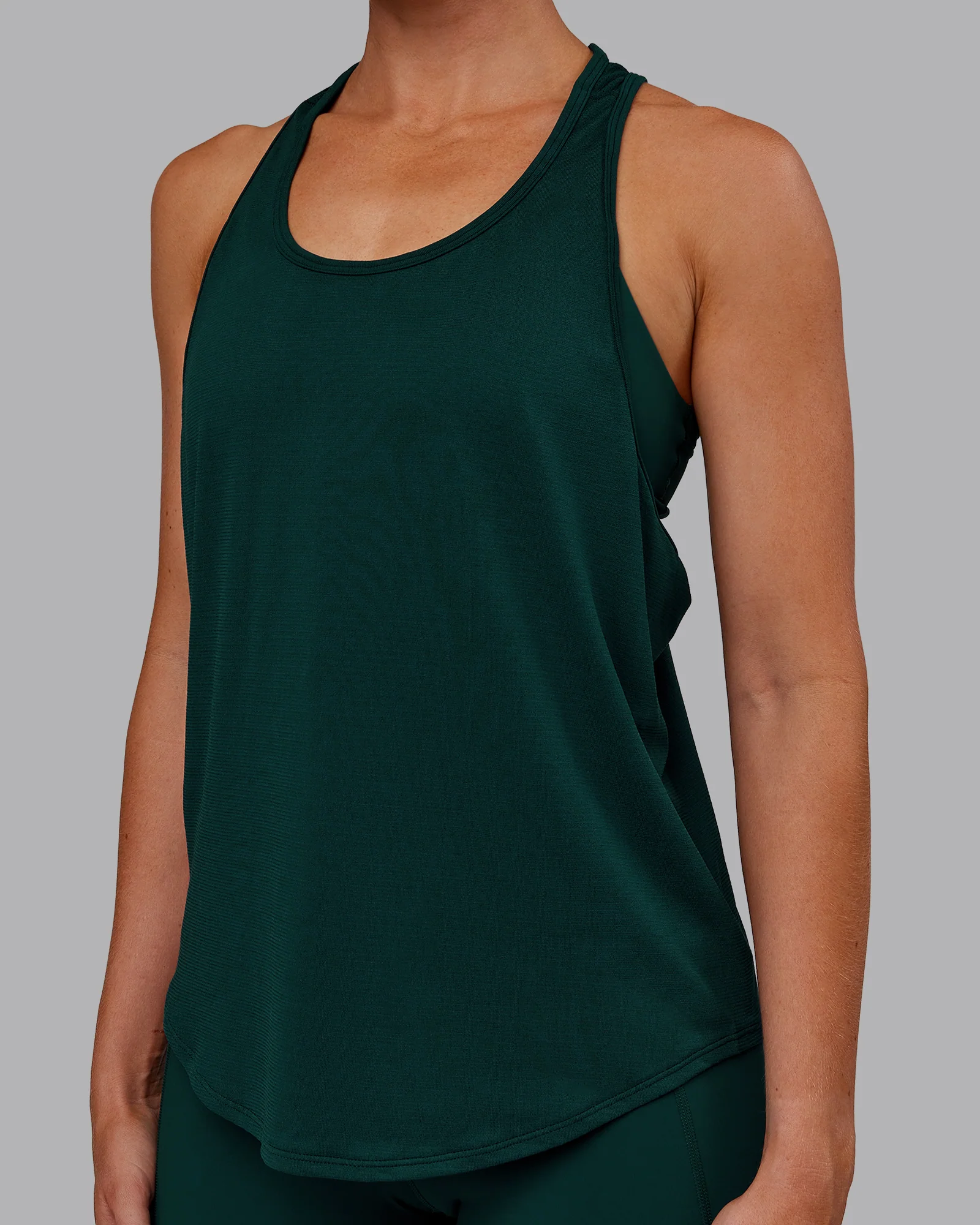 AeroFLX+ Drop Armhole Seamless Tank - Dark Moss/Dark Moss - Image 5