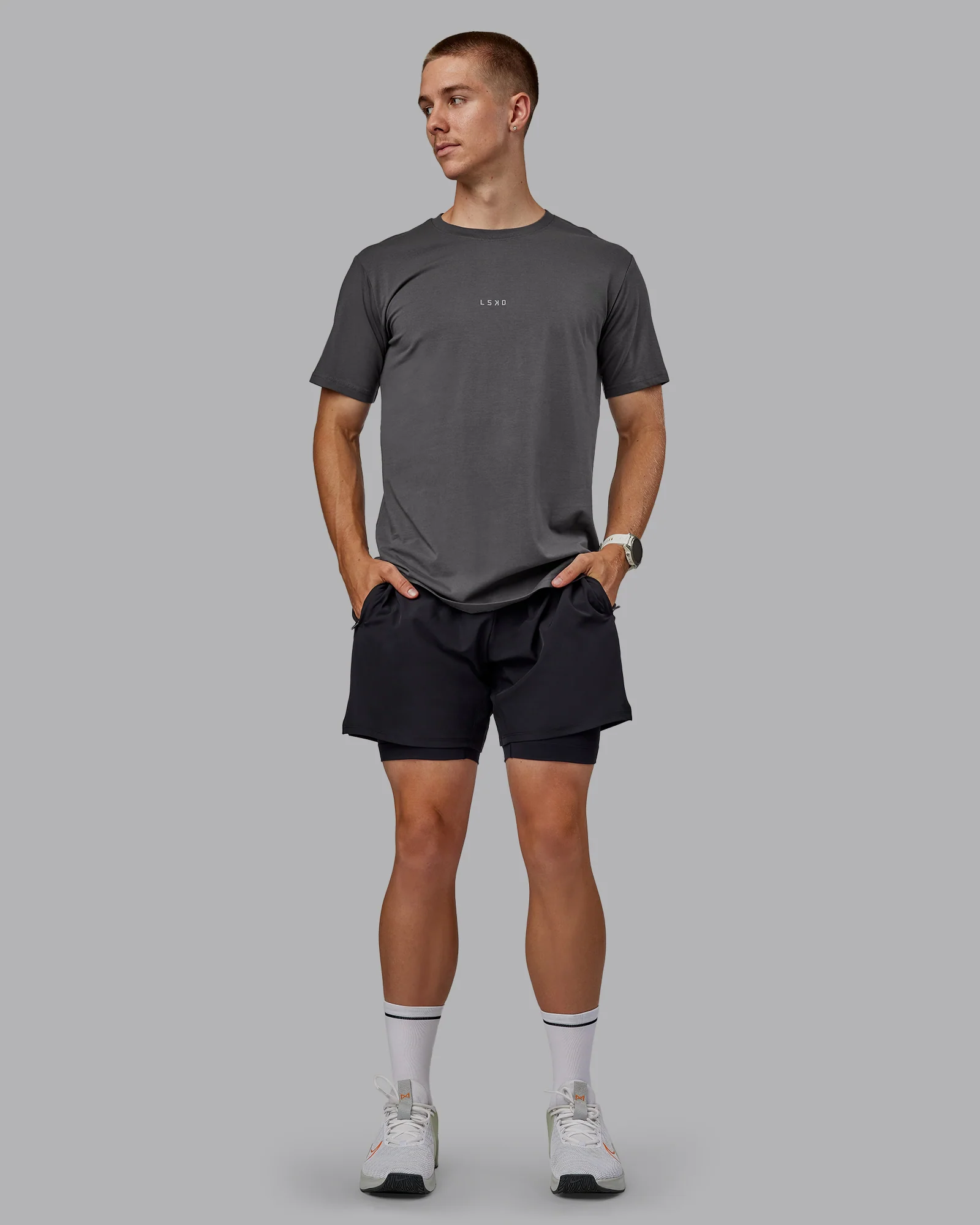 Base FLXCotton Tee - Dark Storm - Image 3