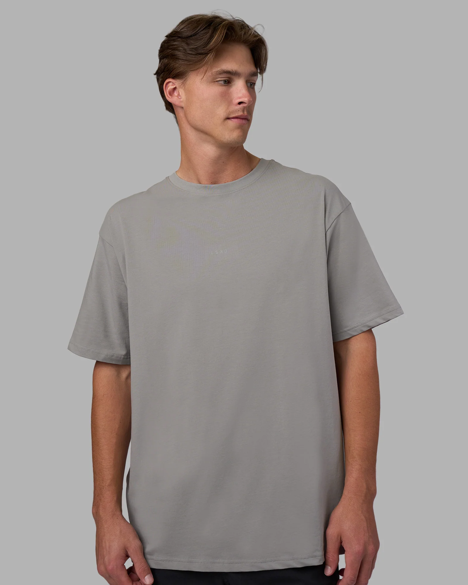 Base FLXCotton Tee Oversized - Circular Grey - Image 4