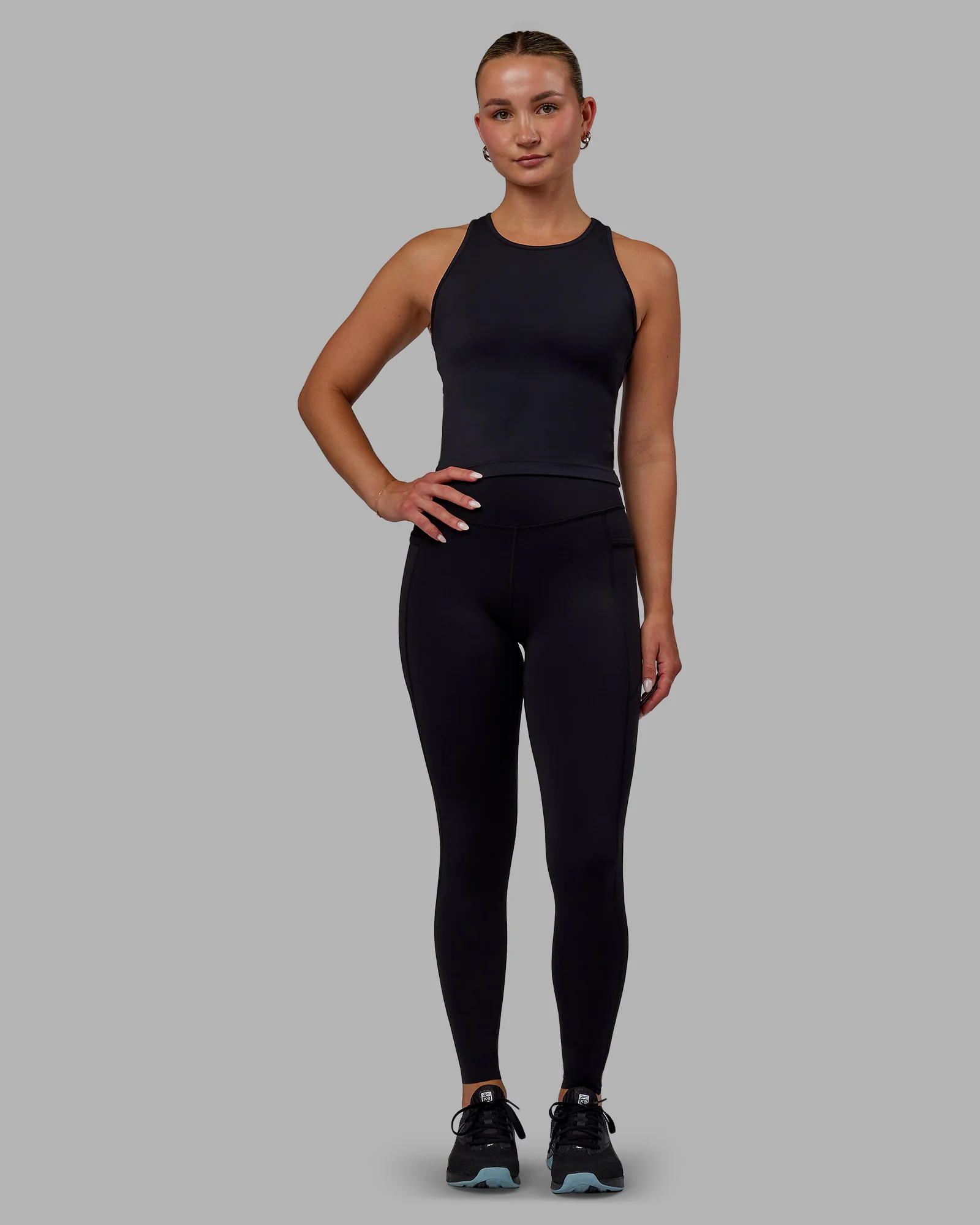 Elite High-Rise Full Length Legging Pockets - Black - Image 5