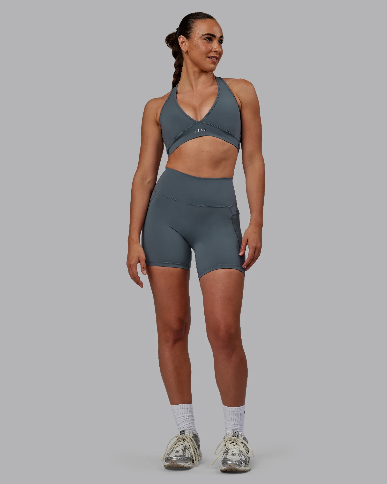 Fusion Ultra High-Rise 6" Short Pockets - Turbulence - Image 6