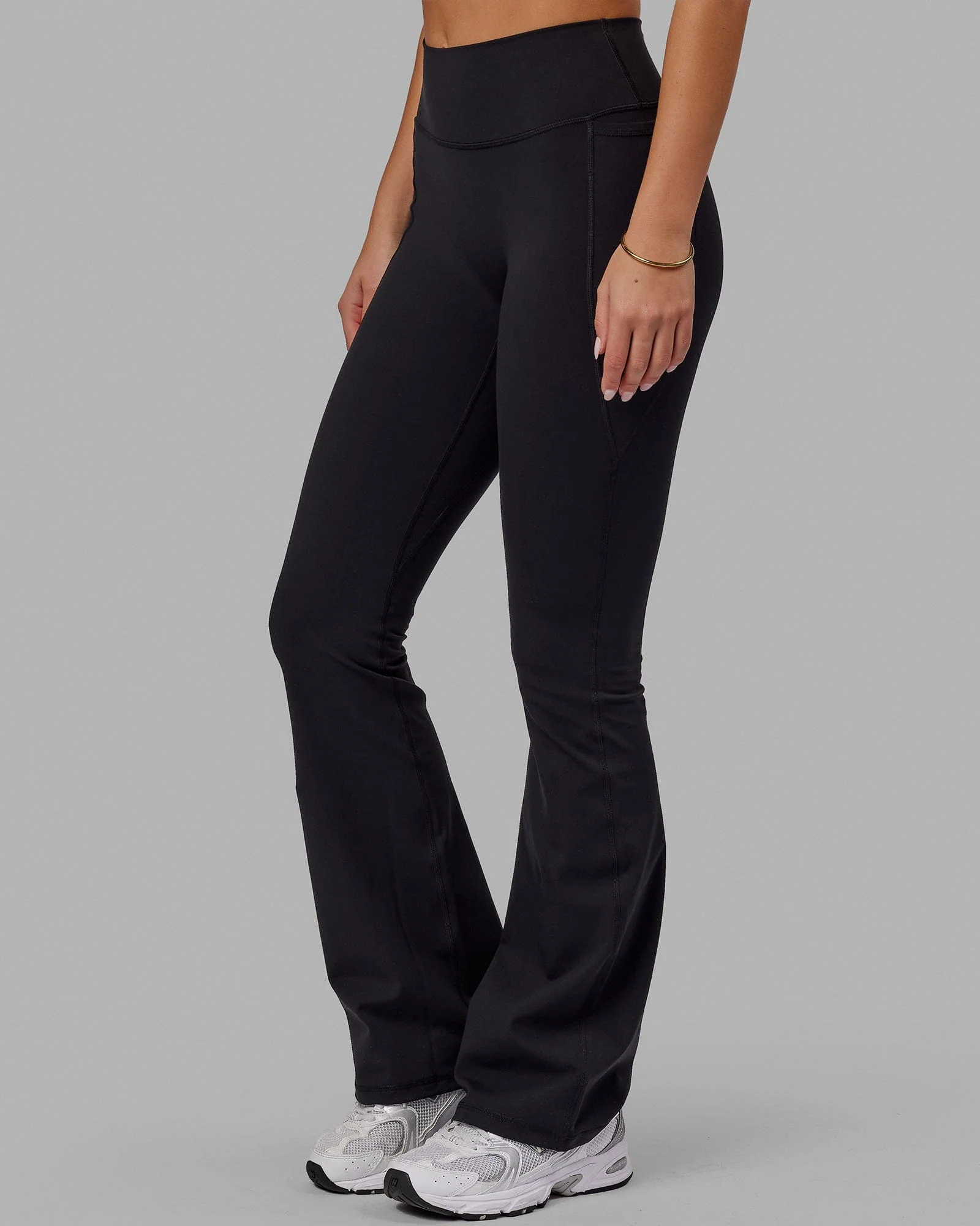Fusion Ultra High-Rise Flared Legging Pockets - Black - Image 6
