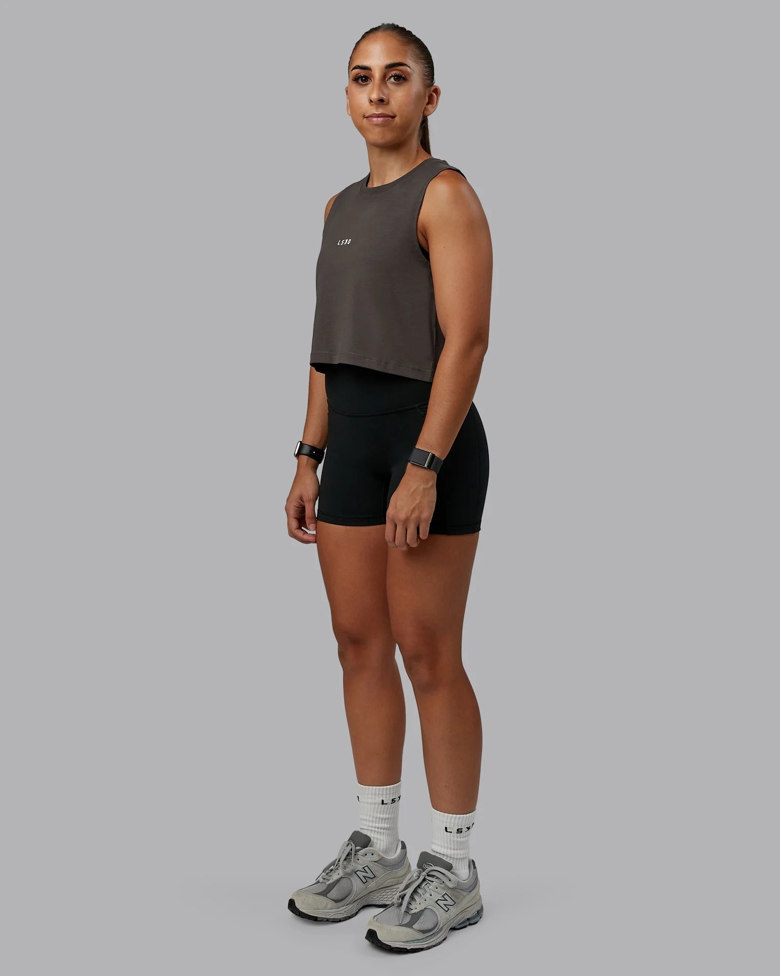 Go-To FLXCotton Tank - Dark Storm-White - Image 5