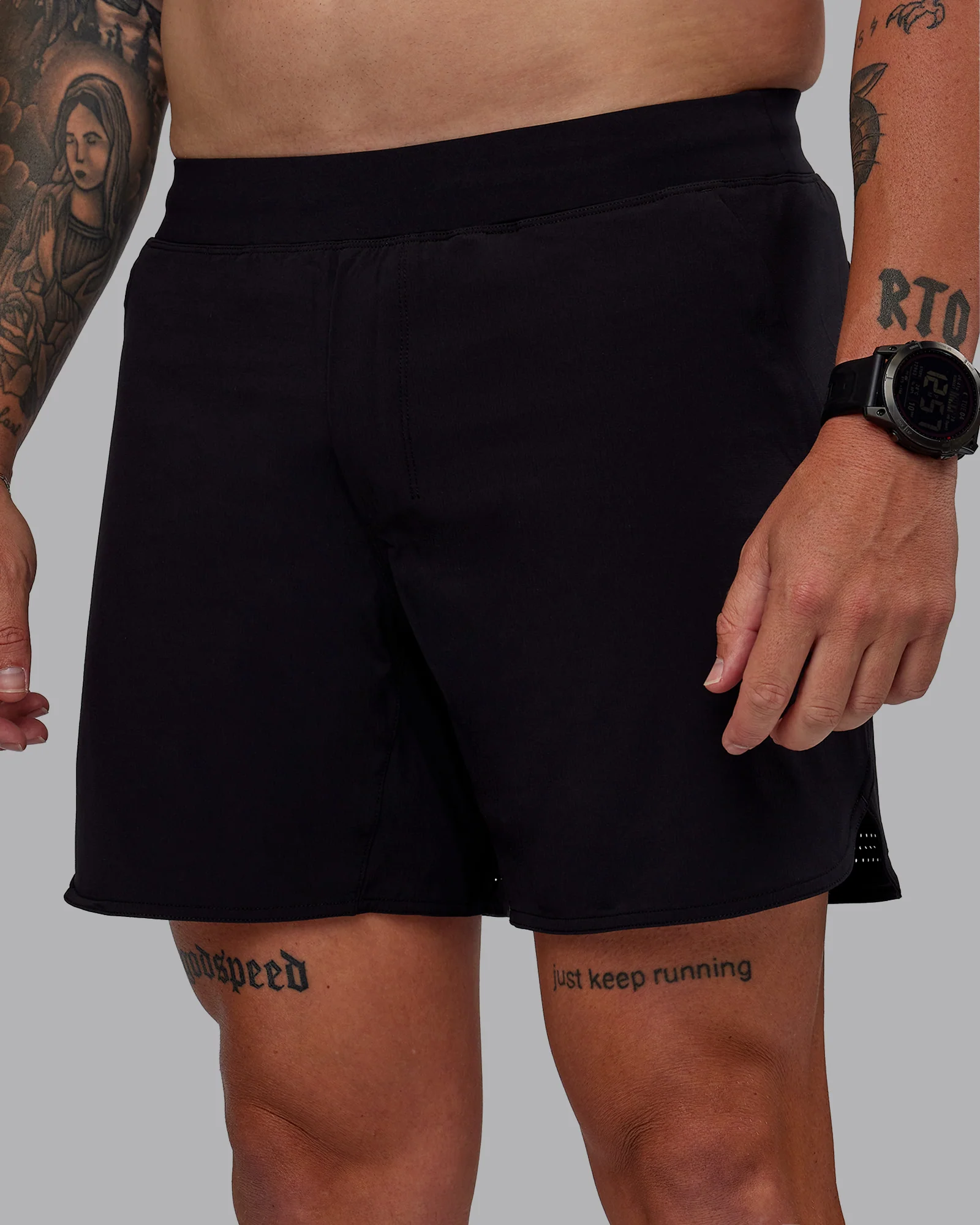 Lift Lined 6" Short - Black-Reflective - Image 5