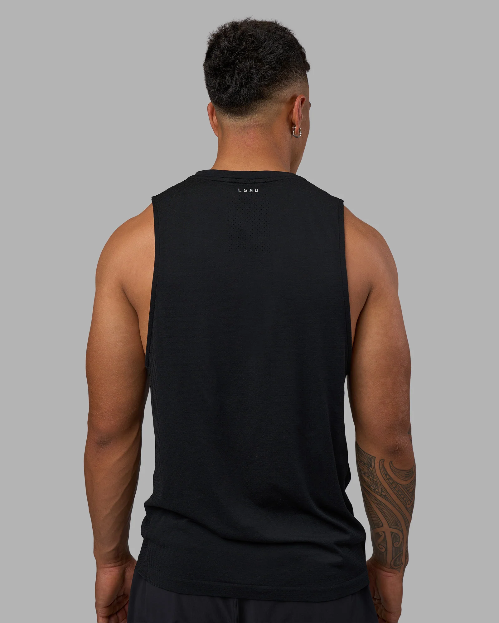 AeroFLX+ Seamless Muscle Tank - Black Marl - Image 3