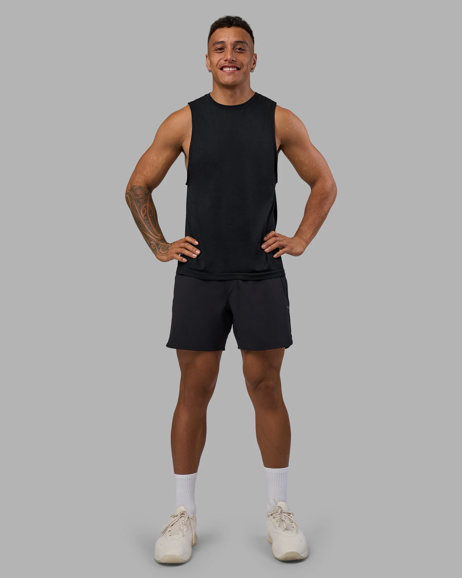 AeroFLX+ Seamless Muscle Tank - Black Marl - Image 5