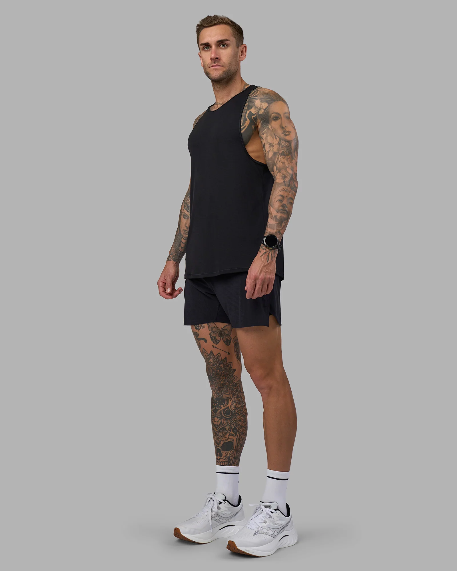 Pace Running Tank - Black - Image 5